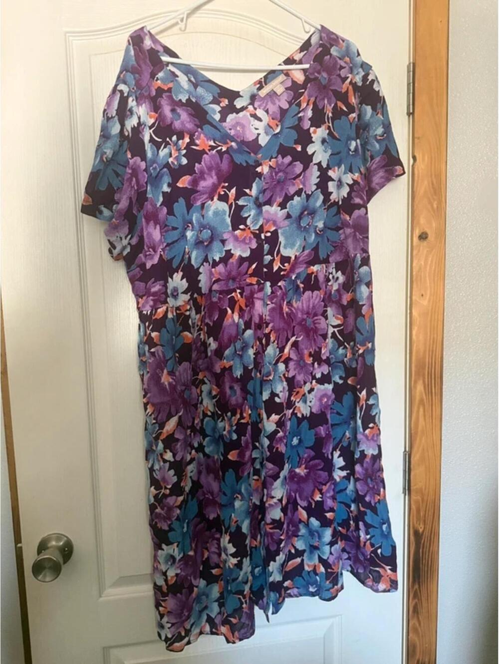 Purple cover up dress‎